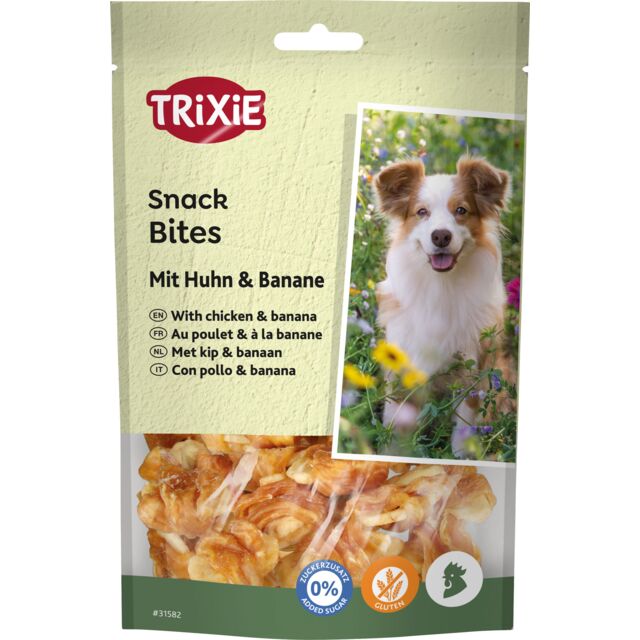 Trixie Dog Snack Bites With Chicken And Banana 100g.