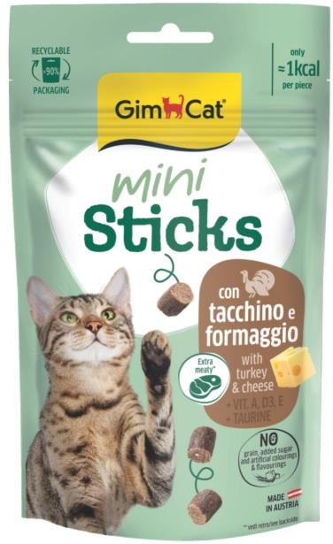 Gimcat Mini Sticks Turkey&Cheese 50g