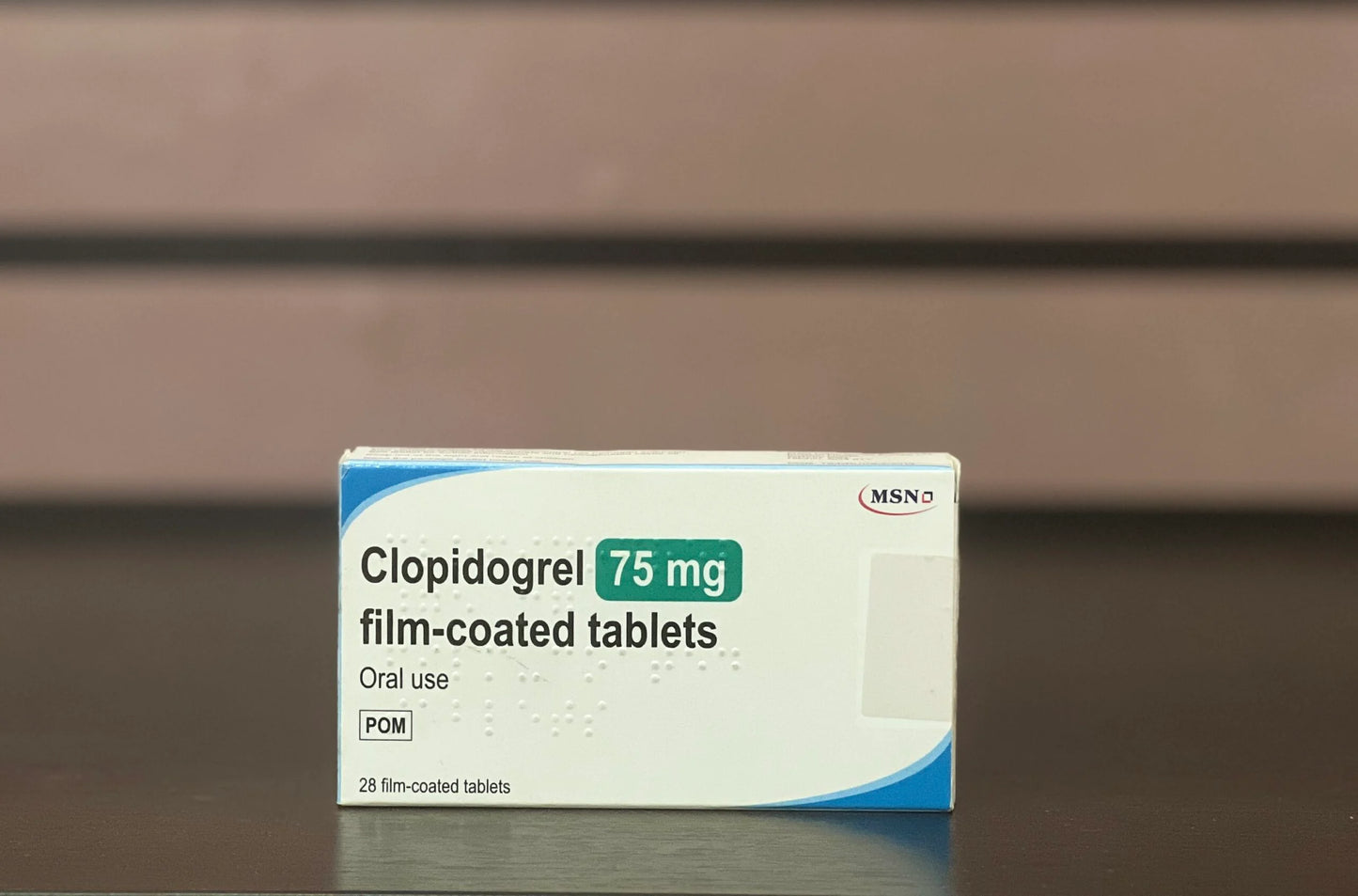MSN Clopidogrel 75Mg 28 Film-Coated Tablets