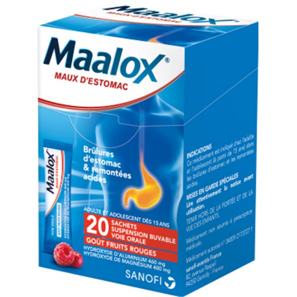 Sanofi Maalox Red Fruits Sachets x 20pcs