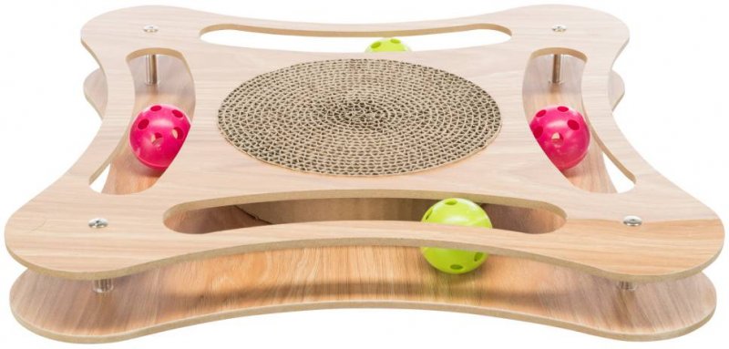 Trixie Scratching Cardboard With Toys Wood 35x4x35cm