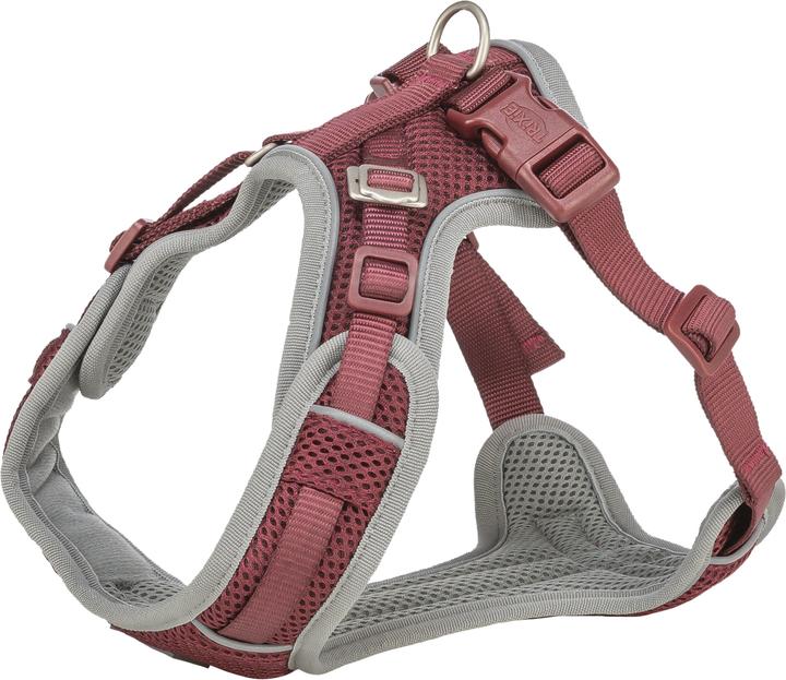 Trixie Premium Flex Mesh Harness Wide Fit M:58-80cm/20mm, Sangria.