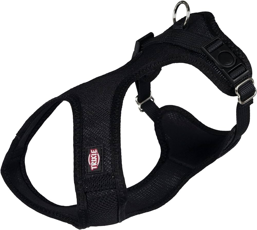 Trixie Comfort Soft Touring Harness S-M 35cm-60cm/20mm Black