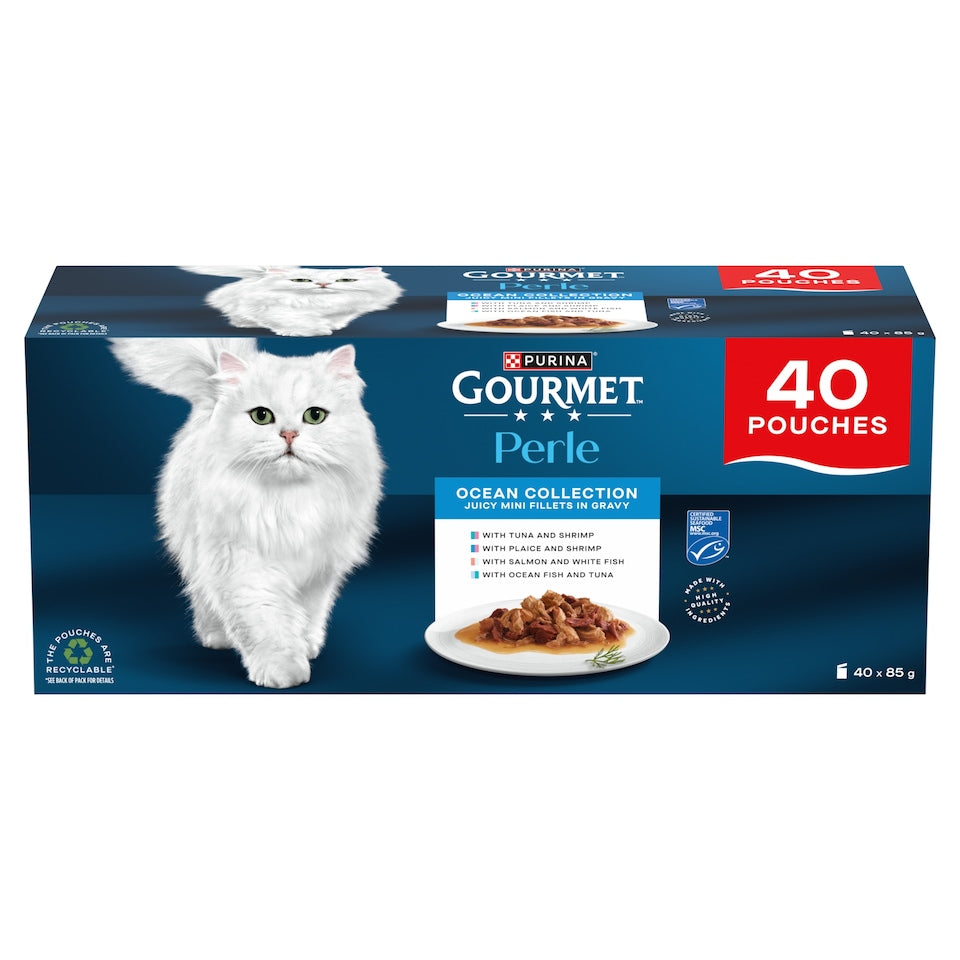 Purina Gourmet Cat Perle Ocean Collection 40 Pouches