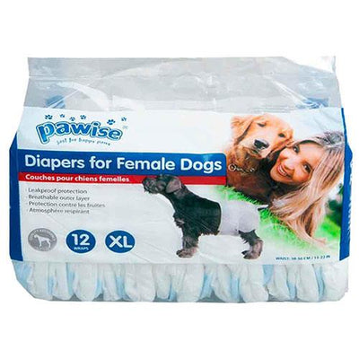 Pawise Disposable Diapers XL 38cm-56cm x 12pcs