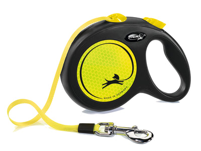 Trixie Flexi Neon Tape Leash M 5m Black/Neon
