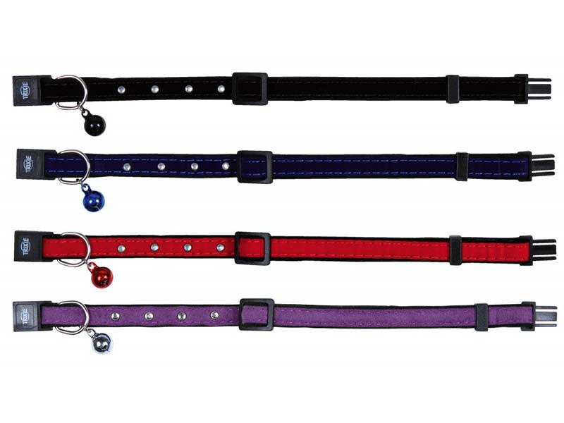 Trixie Cat Collar Rhinestone Gems Velvet One Size