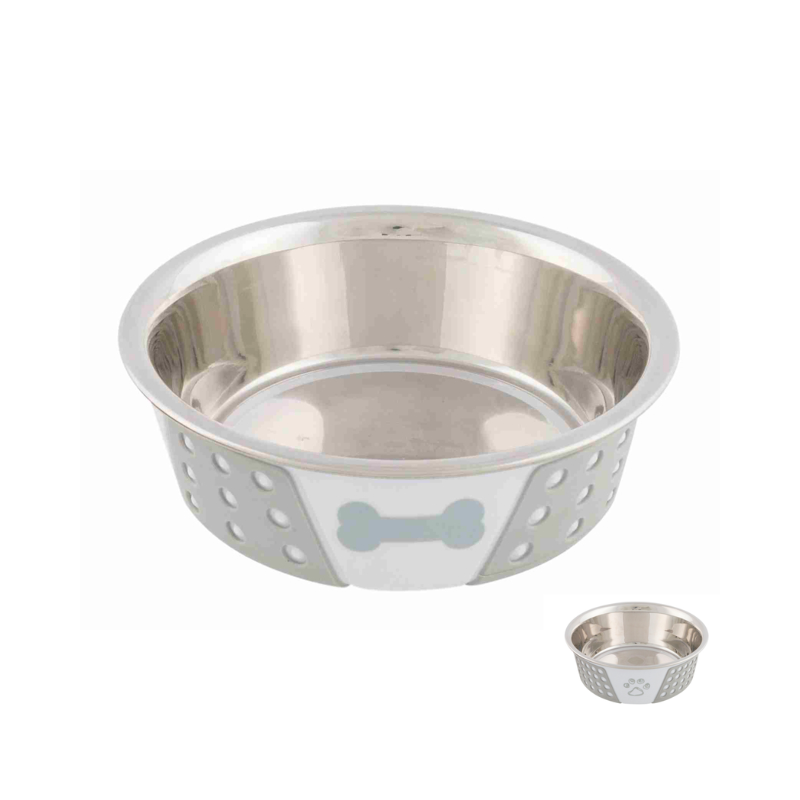 Trixie Stainless Steel Bowl With Silicone 0.75l 17cm