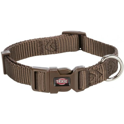 Trixie Premium Collar M/L 35cm-55cm/20mm Hazelnut