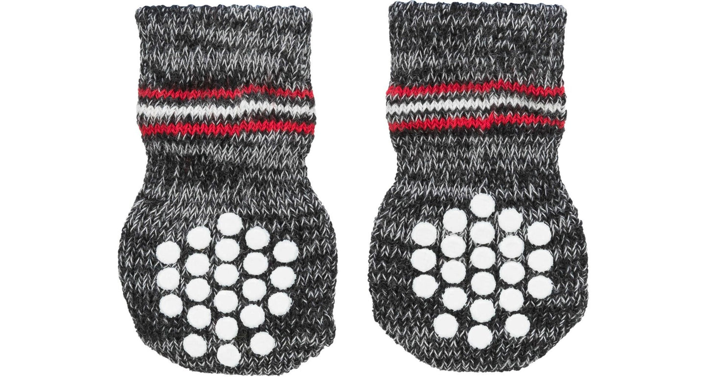Trixie Dog Socks Non-slip L Gray 2pcs