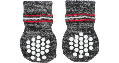 Trixie Dog Socks Non-slip L/XL Gray 2pcs