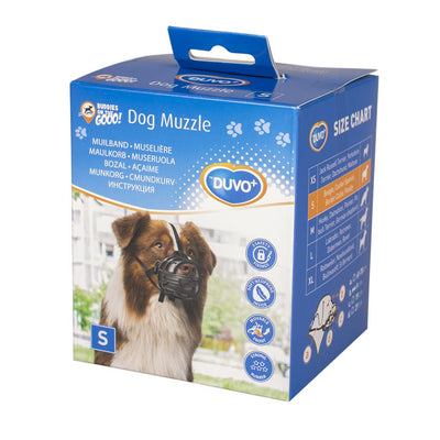 Duvo Dog Muzzle S Black Red