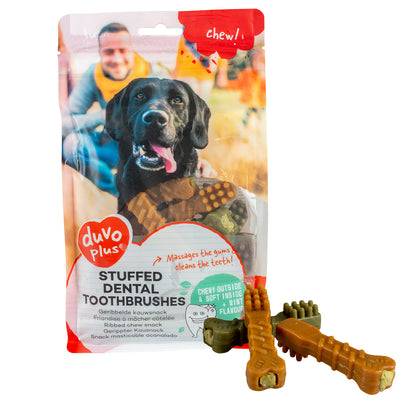 Duvo Chews Stuffed Dental Toothbrushes 20pcs 8cm