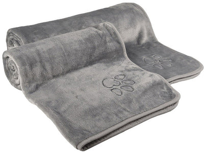 Flamingo Blanket Pulso Grey Paw Print 70x100cm