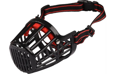 Flamingo Dog Muzzle Silas M Black 28cm 36-47cm