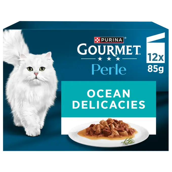 Purina Cat Gourmet Perle Ocean Flakes In Gravy 12x85gr