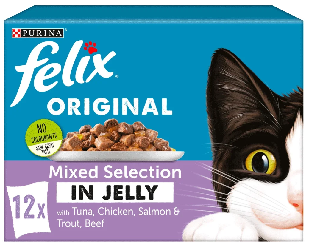 Purina Felix Original Mixed Selection In Jelly 12x100g