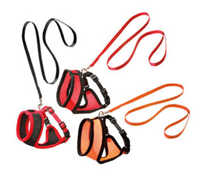 Karlie Kitten Harness Set Black/Red 10mm Small