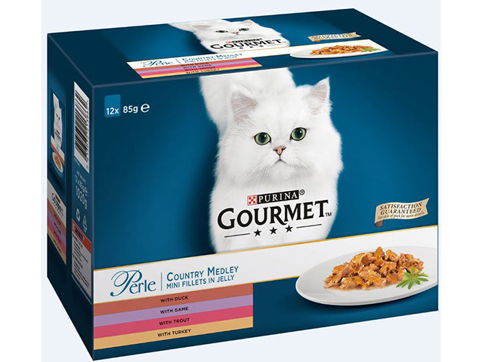 Purina Cat Gourmet Perle Country Medley 12x85gr