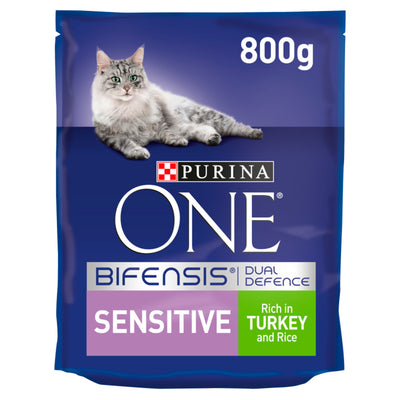 Purina Cat One Sensitive Turkey&Rice 800gr
