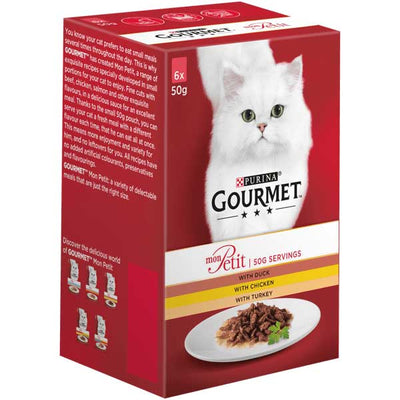Purina Cat Gourmet Mon Petit Chicken Turkey Duck 6x50gr