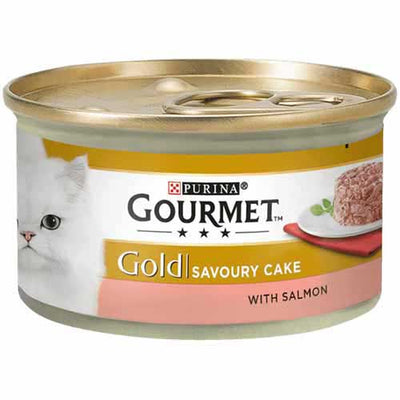 Purina Cat Gourmet Gold Savoury Cake Salmon 85gr
