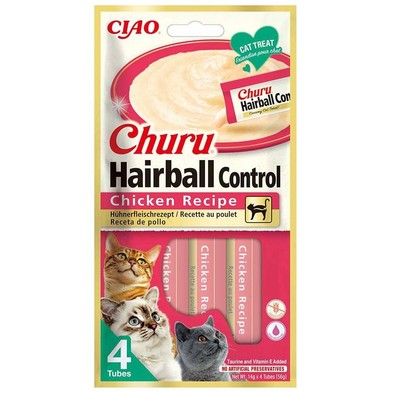 Churu Cat Treats 676 Hairball Control Chicken 4pcs