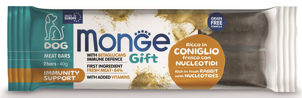 Monge Snack Dog Meatbar Immunity Rabb/Nukeo 40g