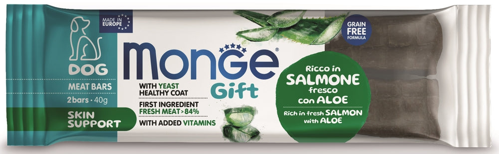Monge Snack Dog Meatbar Skin Sup Salm/Aloe 40g