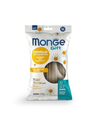 Monge Snack Dog Dent Sticks Senior Rabb/Chamomille 210