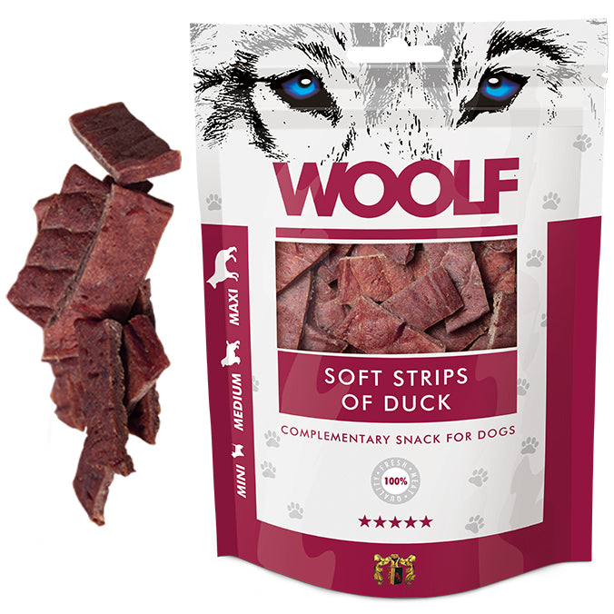 Woolf Snacks Duck Strips 100g