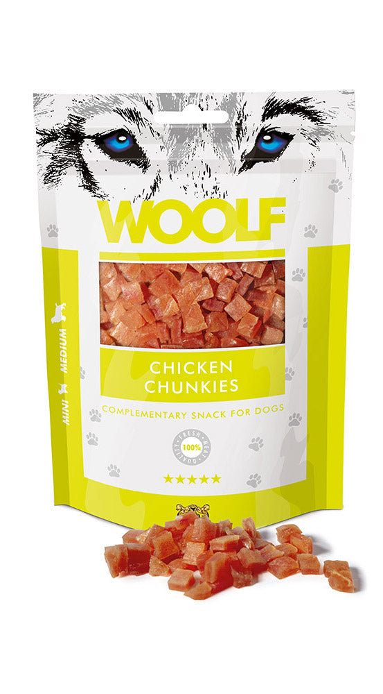 Woolf Snacks Chicken Chunkies 100g