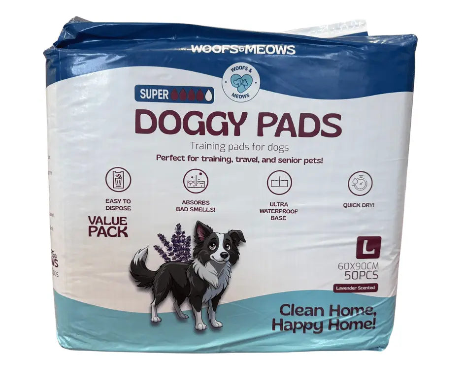 Woofs&Meows Training Pads Lavender 60x90 50pcs