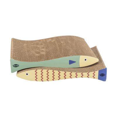 Trixie Scratching Cardboard Fish & Catnip 2pcs 40x30x11cmx5cm
