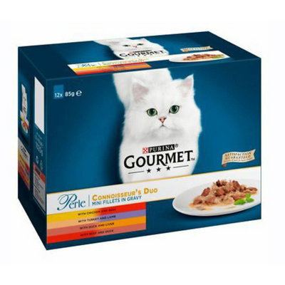 Purina Cat Gourmet Perle Connoisseur's Duo 12x85gr