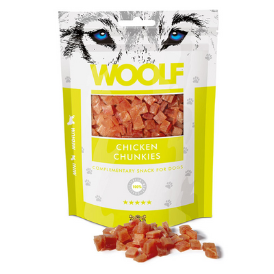 Woolf Snacks Chicken Chunkies 100g