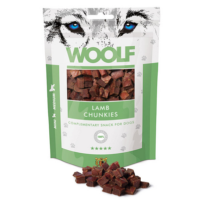 Woolf Snacks Lamb Chunkies 100g