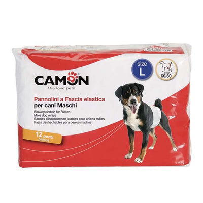 Camon B040/3 Disposable Nappies Male Dogs Size 3/L