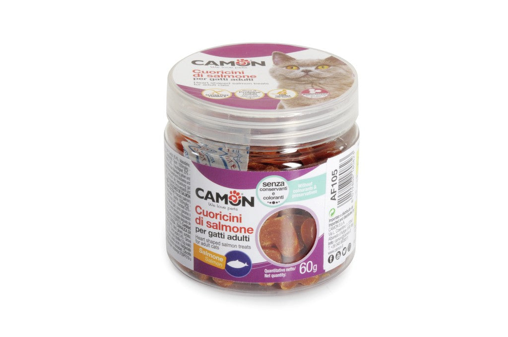 Camon Cat Treats Salmon Hearts 60gr