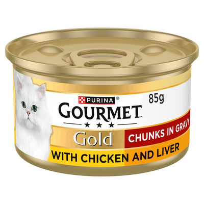 Purina Cat Gourmet Gold Chunks in Gravy Chicken&Liver 85gr