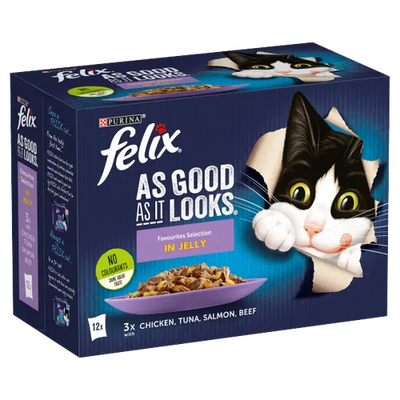 Purina Felix AGAIL Favourites Selection In Jelly 12x100g