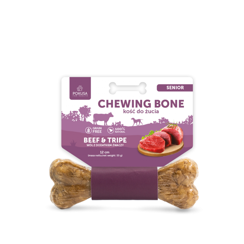 Pokusa Chewing Bone Senior Beef&Tripe 12cm