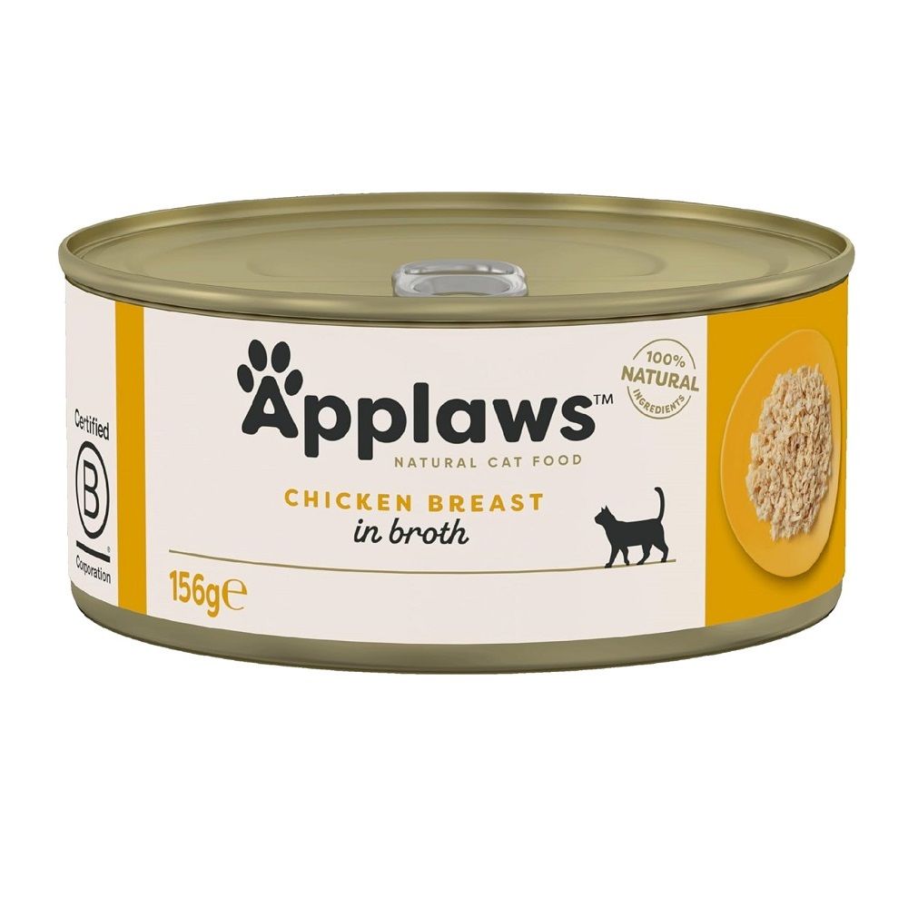 Applaws Cat Tin Chicken Breast In Broth 156g
