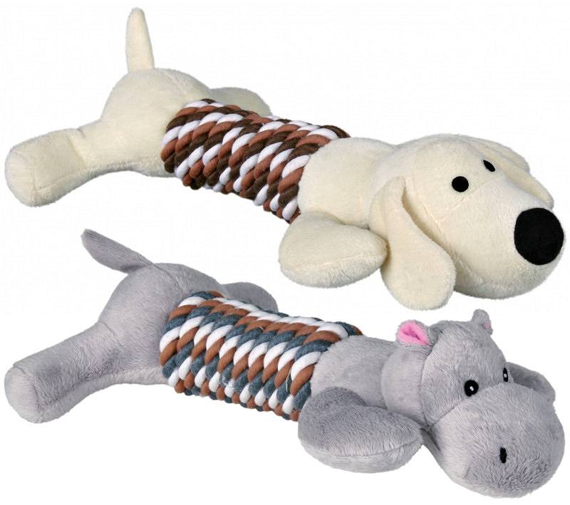 Trixie Animal With Rope Plush 32cm
