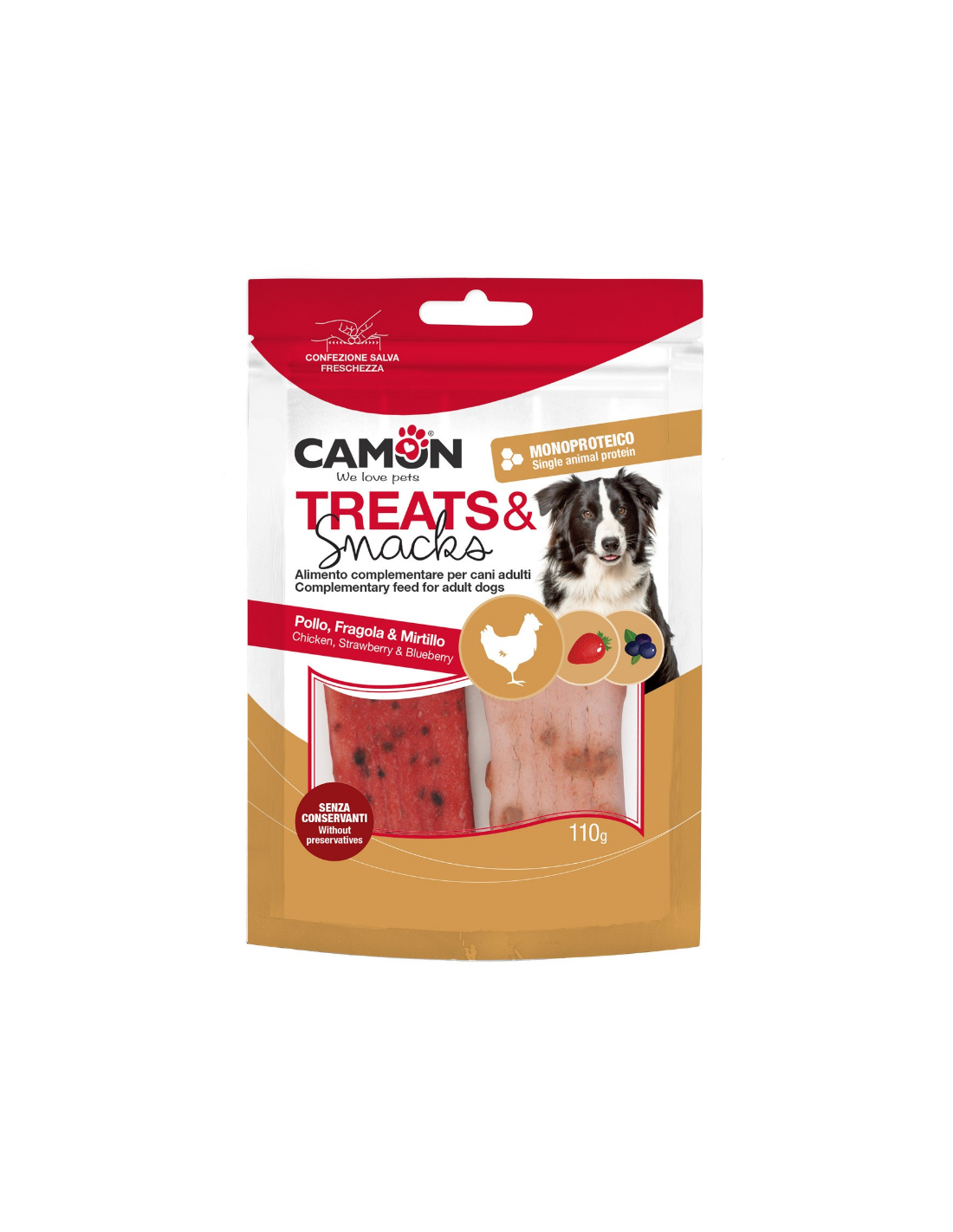 Camon Treats&Snacks Chicken Strawberry Blueberry Popsicle 110g