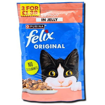 Purina Felix Original Salmon In Jelly 85g