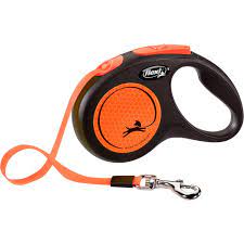Trixie Flexi Neon Tape Leash S 5m Neon Orange