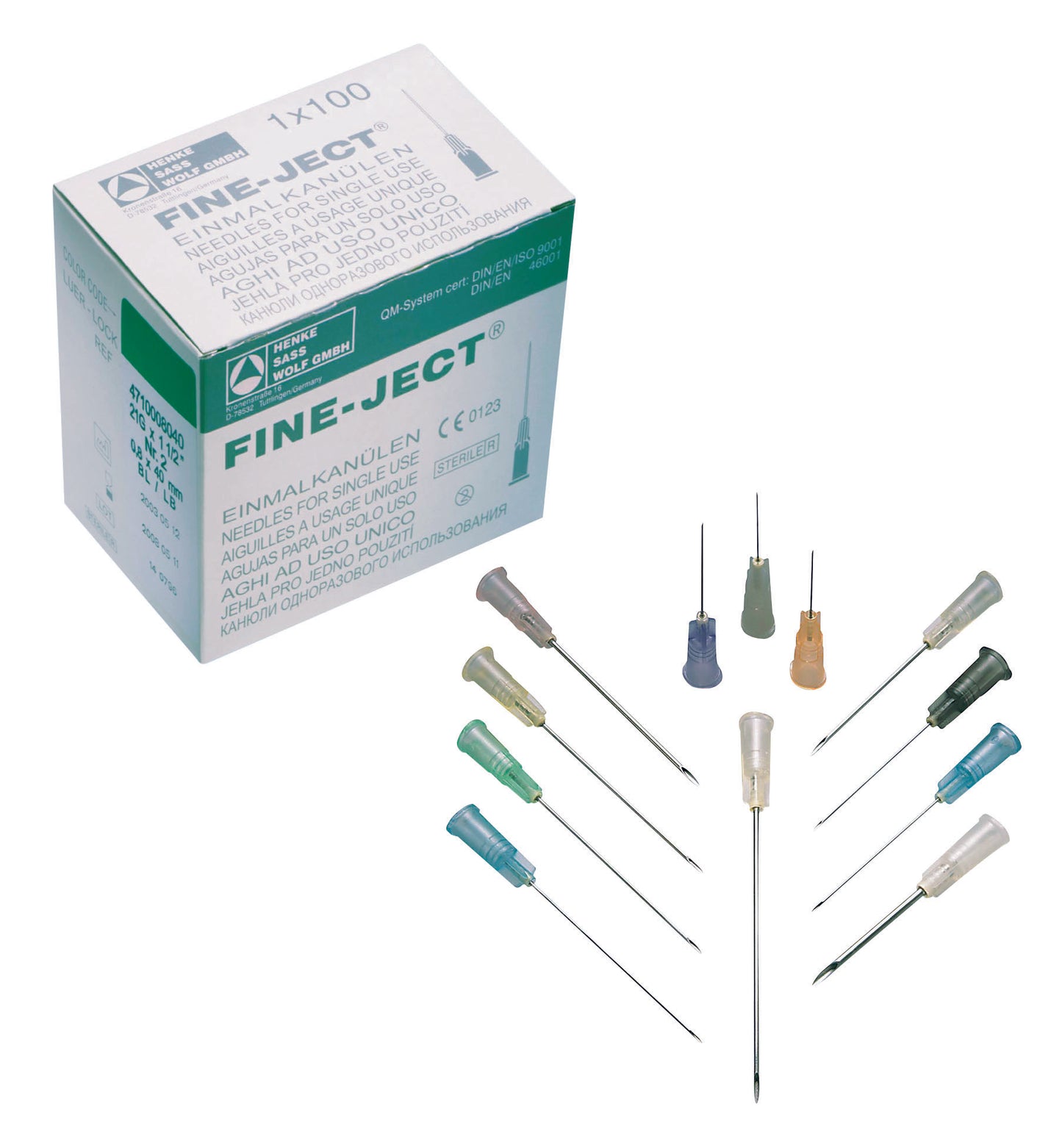 Henke-Ject 21g 1'' 100pcs
