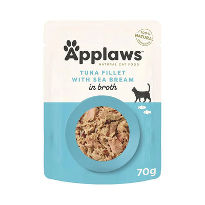 Applaws Cat Pouch Tuna With Sea Bream In Broth 70g