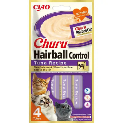 Churu Cat Treats 675 Hairball Control Tuna 4pcs
